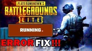 PUBG LITE PC RUNNING ERROR! FIX/SOLUTION