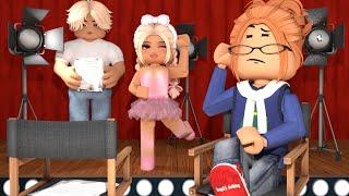 KIDS AUDITION FOR A SCHOOL PLAY! *ROMEO AND JULIET! SHE FALLS IN LOVE?* VOICE Roblox Family Roleplay