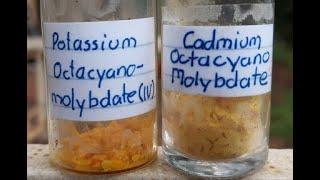 Prep of Potassium Octacyanomolybdate(IV) K4[Mo(CN)8] #cyanides #chemistry #education #chemicals