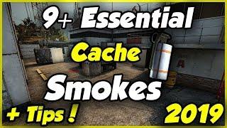 9 Essential Cache smokes [CSGO]