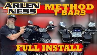  Install Arlen Ness METHOD 10" Riser T Bars! EASY!! 