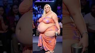 From Giant to Grace – Russian Blonde in Stunning Indian Dresses  #agt