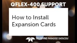 Upgrading QFlex 400 with DVBS2 DVBS2X, Fastlink LDPC or Paired Carrier