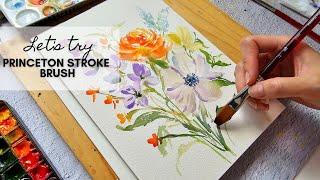 Let's Try the Princeton Stroke  Watercolor Brush