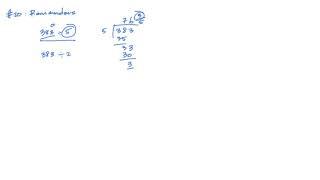 ACT Math Topic 20: Remainders