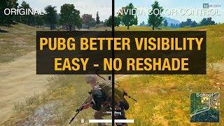 PUBG BEST GRAPHIC AND VISIBILITY / Easy digital vibrance without Reshade