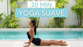 20 MIN YOGA SUAVE || Clase De Yoga Para Estirar El Cuerpo Y Sentirte Bien