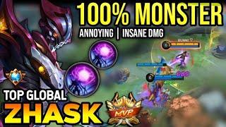 ZHASK BEST BUILD 2023 | TOP GLOBAL ZHASK GAMEPLAY | MOBILE LEGENDS