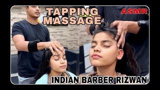 ASMR BEST HEAD MASSAGE & FULL TAPPING BACK MASSAGE | WET HAIR | MAGICAL HANDS OF BARBER RIZWAN #asmr