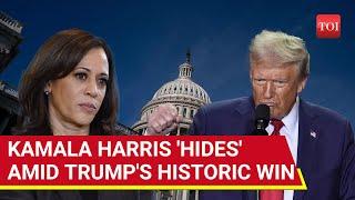 Harris Skips Key Speech As Trump Bags White House; Watch Party Ends On Somber Note