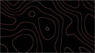 Hypnotic Black, Red & Orange Wave Patterns | Height Map Animation | 4K Seamless Loop | 2 Hours