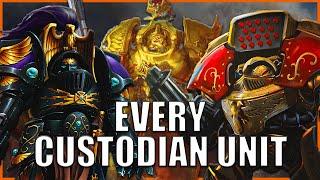 Every Single Custodes Unit Type EXPLAINED By An Australian | Warhammer 40k Lore