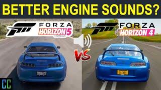 NEW SUPRA SOUND! Did Forza Finally Fix Its Engine Sounds? Forza Horizon 5 vs Forza Horizon 4 Sounds