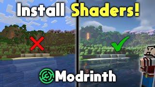 How to Install Shaders in Minecraft with Modrinth | Easy Guide (2025) (Minecraft 1.21.3)