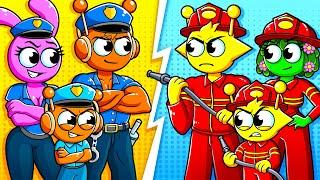 Sprunki Family Police vs Family Fireman! Has A Baby Sprunki?! | Incredibox Sprunki Animation