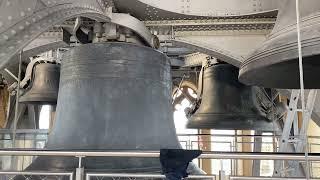 Big Ben 3 quarter hour hammer testing in the belfry (restoration process 2022) no chimes