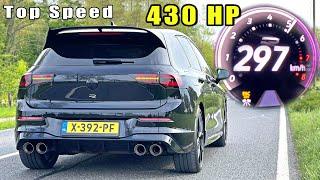 430HP VW Golf R MK8 | 0-297 ACCELERATION AKRAPOVIC & POV