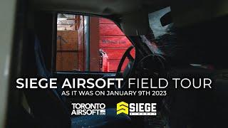 Siege Airsoft Field tour. With developer commentary. Filmed on Jan 9th 2023.