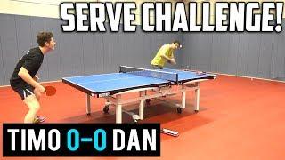 Timo Boll's Serves vs TableTennisDaily's Dan!