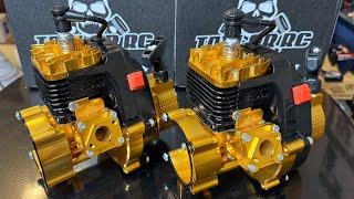 CUSTOM GOLD 1/5 RC ENGINES TAYLOR 35cc V2 + HPI BAJA 5B 4K