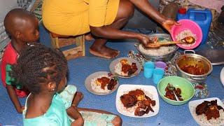 HOW WE SPENT OUR NEW YEAR IN THE VILLAGE !! || AFRICAN CUISINE - AFRICAN FOOD...