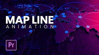 ANIMATE Lines in Premiere Pro | Map LINE Animation