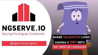 Angular / NestJs Tutorial - Share Validations for Angular Forms and NestJs Controller