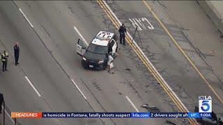 Los Angeles police sergeant hit, killed while assisting crash victim