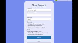 testomat.io: #5 create new project quickly