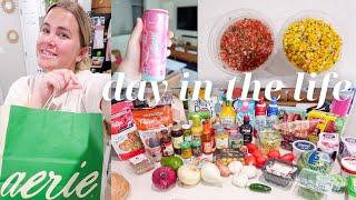 a day in my life *as a content creator + mom* pr packages, grocery haul & more!