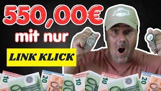 IMMER WIEDER 550€  Mit 1 Link Klick verdienen (GEHEIME METHODE) Passiv Online Geld verdienen 2024