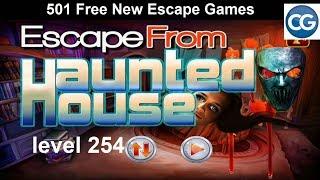 [Walkthrough] 501 Free New Escape Games level 254 - Escape from hauted house - Complete Game