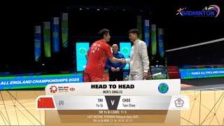 Shi Yu Qi (CHN) vs Chou Tien Chen (TPE) | Round of 16 | MS | Yonex All England Open  2025