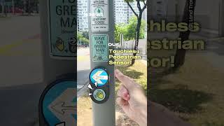 Touchless Button On Trial At 4 S'pore Pedestrian Crossings