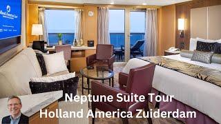 Neptune Suite Tour I Holland America Zuiderdam #travel #luxurytravel