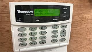 Anti Code Reset on a Texecom Alarm System