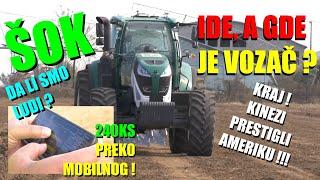 ŠOK - MOBILNI UMESTO VOLANA - TRAKTOR  zver od 240 konja - kojim se upravlja TELEFONOM - GDE JE TO?!