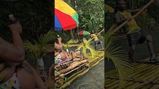 Bamboo Rafting Vibe in Jamaica #travel #shortvideo #trending #jamaica #youtubeshorts