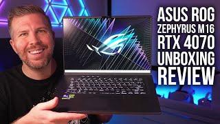 Asus Zephyrus M16 Unboxing Review! RTX 4070 10+ Games Benchmarked, Display Test, Value Analysis!