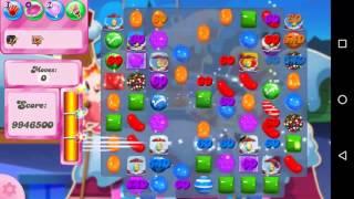 Candy Crush Saga level 2167: got lucky on last move over 200 million points