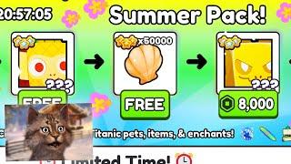 I SPENT $$$$ ON THE SUMMER PACK in Pet Simulator 99