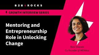 Mentoring and Entrepreneurship Role in Unlocking Change - B2B Rocks x Roni Sharabi