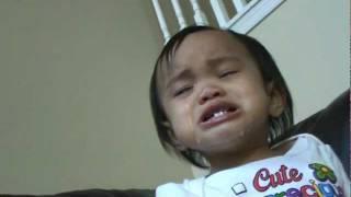 1 year old baby cries watching toy story