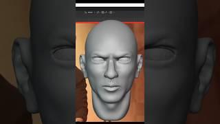 Likeness Head Sculpting in Blender #blender3d #shorts