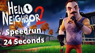 Hello Neighbor 2 Speedrun 24 Seconds (Alpha 1)