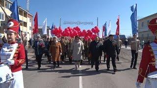 В Параде Победы в Первомайском впервый принял участие расчет барабанщиц