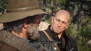 This is what happens if Arthur drinks 100 Hair Tonics before a Cutscene