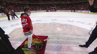 Field Hockey - Tracey Fuchs Wins Chicago Blackhawks 'Shoot the Puck' Challenge