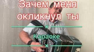 Зачем меня окликнул ты! //  Караоке на гармони