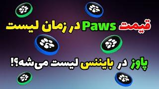 قیمت پاوز + لیست شدن پاوز در بایننس | ایردراپ paws